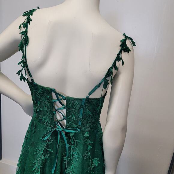 Evergreen Formal Gown Prom Dress Wedding Party Bridesmaid MOTB - Picture 9 of 14